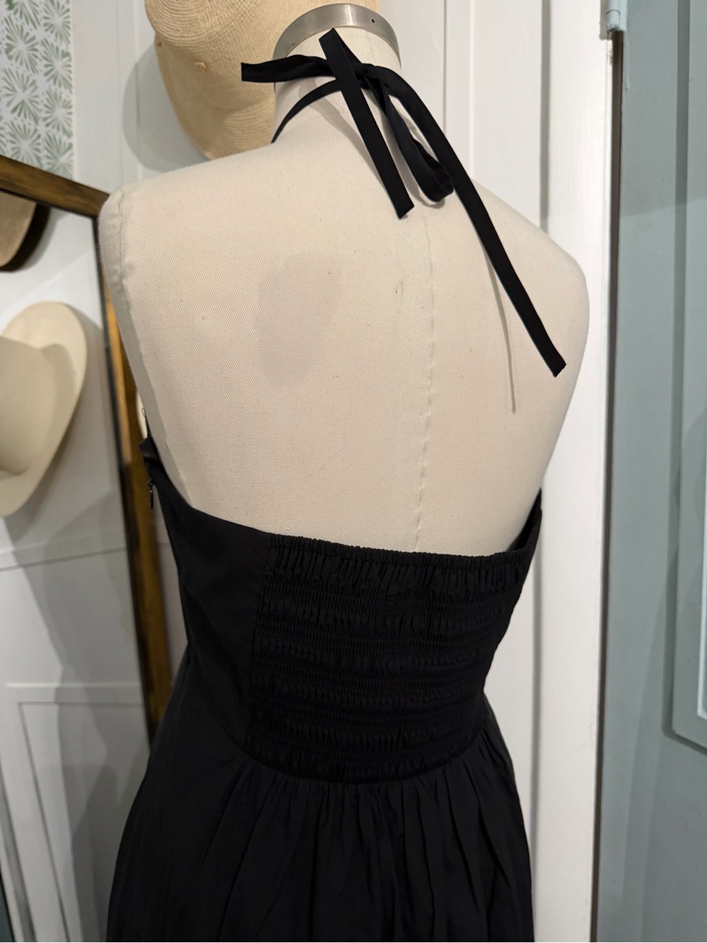 Club Monaco Halter Long Black Dress Large - Picture 6 of 8